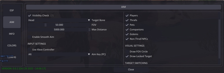 Обновлён чит Shack Private для Mistfall Hunter