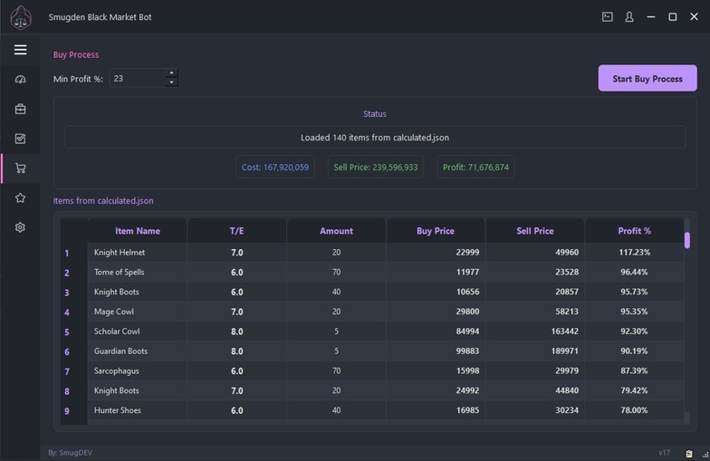 Updated cheat BlackMarket Bot for Albion Online