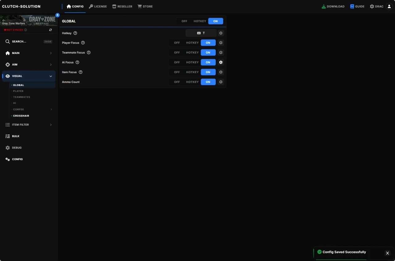CLUTCH GRAY ZONE DMA 3